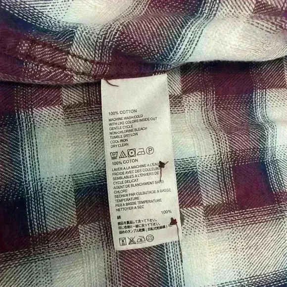 Tommy Bahama Shirt Mens Medium Purple Blue Button Up Long Sleeve Cotton Casual - Picture 7 of 8